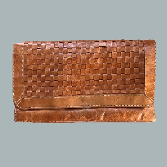 Genuine Leather Clutch - Picture 1 of 4